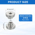 MECCANIXITY 6Pcs M3x7mm 3D Knurled Thumb Nuts, Carbon Steel Nut Iron Round Knobs Fasteners High Head Through Hole Hand