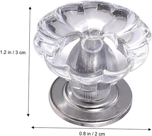 6pcs Housoutil Mini Decorative Knob for Bedside Cabinet Easy to Install Pulls and Elegant Knobs for Home Furniture