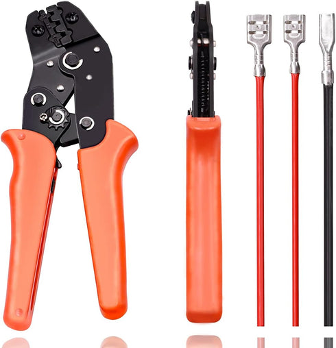 Tnisesm SN-48B Ratcheting Wire Crimper Tools, AWG 26-16 (0.5-1.5mm ) for Open Barrel Terminals