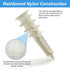 Abizarch Accessories(240PCS) Drywall Anchor Screw Kit Firmware Self Drilling Screws Bolt Plug for Installing Electrical