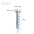 Hex Lag Screws (M6x30mm)25Pcs, Carbon Steel Self-Tapping Wood Bolts - for Household Applications