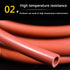 AXYGENYU 1pc 5m (16.4ft) Winemaking(5mm*7mm) Flexible Food Grade Silicone Tubing - Red Gas Hose for Pump Transfer, Home