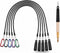 Lewtemi 5 Sets 24 Inch Pen Leash Tether for Clipboard Lanyard Carpenters