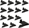 Lenink 256P-ZC Adjustable Pilaster Shelf Clip, 14 Pcs Black Shelving Brackets Clips