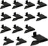 Lenink 256P-ZC Adjustable Pilaster Shelf Clip, 14 Pcs Black Shelving Brackets Clips