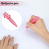 Office Stationery Set - 4 Piece Desk Accessory Kit with Stapler, Tape Dispenser, Pens, Scissors (Pink)