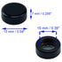 HAJXZH 4 M10 PCS Lamp Shade Harp Bracket Top Cap Black Thread Lamp Finial Cap Knob for Table Lamps and Floor Lamps