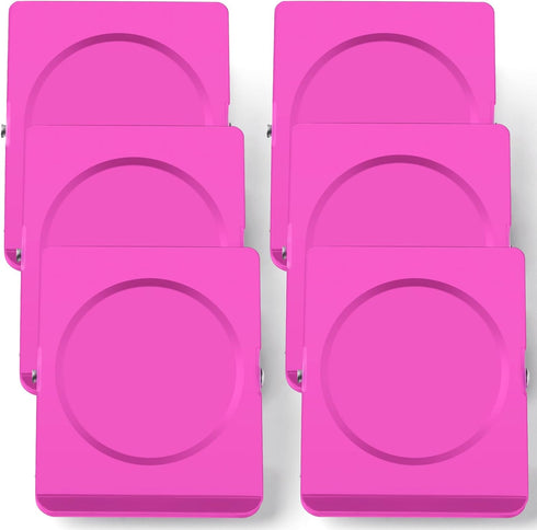 Grtard 6Pack Heavy Duty Refrigerator Magnet Clips, 2.2 Inch Super Strong Magnetic Clips for Fridge, Office, Classroom