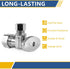 4 Pack Angle Stop Valve, 1/4 Turn Water Shut Off Valves for Bathroom Toilet Kitchen Shower Plumbing