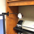 (3.75", Ampper Glass Clip On Rear View Cubicle Mirror, Flexible Convex Security Mirror for Personal Safety Desk