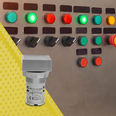 Digital LED Display Indicator Voltmeter and Ammeter, Multimeter Voltage AC50-500V, Current Meter 0-100A