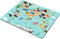 Smooffly Map Mouse Pad Office, Animal Map of The World Rectangle Non-Slip Rubber Mousepad, Blue Green