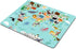 Smooffly Map Mouse Pad Office, Animal Map of The World Rectangle Non-Slip Rubber Mousepad, Blue Green
