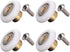 Set of 4 Dia 19mm Stainless Steel Shower Door Wheels, Rollers Runners, White, 19mm x 5mm (Stainless Steel, 4PCS)