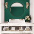 Green Peel and Stick Wallpaper, Solid Green Contact Paper 15.7"x118.1", Self Adhesive Removable for Cabinets and