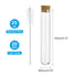 PATIKIL 25ml Test Tubes Set, 20pcs 4.72x0.79in Glass Clear Round Bottom Test Tube Containers with Stopper for Bead Party Candy Bath Salt Storage Scientific Experiment Plant Propagation