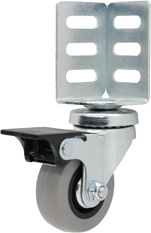 Shepherd Hardware 8126E Swivel Corner Caster, Gray
