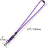 Wisdompro 2 Pack Durable Round Cord Lanyard, 21 inch with Safety Breakaway Buckle for Keys and ID Holders