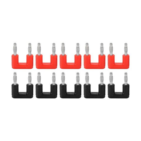 Qingdinu 14 Pcs Dual Banana Plugs 2 Way Spacing 19mm Brass Professional for