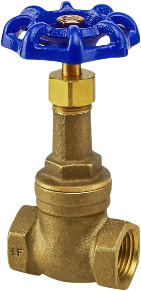 Midline Valve I44U256 Long Bonnet Gate Valve with Wheel Handle, Heavy Duty, Lead-Free, 3/4 in. FIP