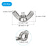 uxcell 5/16"-18 Wing Nut 25 Pcs, 304 Stainless Steel Butterfly Wing Nuts Fasteners Parts Hand Twist Tighten Wing Nuts for Machinery Electronic Equipment DIY, Silver
