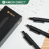 Kaco 10 Pieces Ballpoint Pens, PURE Black Ink, 1.0mm Medium Point, 10-Count Pack for Office Supplies