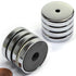 CMS MAGNETICS 8-Pack RB36 C8 Ceramic Ferrite Round Base Magnet, 15 LB Pull Force, 36mm Diameter