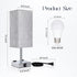 3 Dimmable Bulb Soilsiu Bedside Lamp with USB Ports - Touch Control Table Lamp for Bedroom with USB C+A Charging Ports