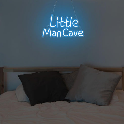 YuanDian Little Man Cave Neon Sign, Neon Lights for Bedroom Gamer Room Wall Decor, Gift Ideas for Teen Boys Nephew Son