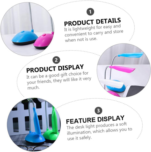 DIYEAH Quality Material Led Desk Lamp Portable and Lightweight for Office and Reading