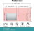 EFISH Mats(Pink+Blue,31.5" 15.7") Makeup Mat for Protector,Craft Mats to Protect Table,Nail Art Table Mat,Dresser