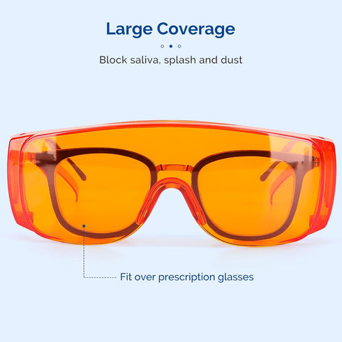 1 Pack JMU Curing Light Glasses Dental, Dental Eyewear for Teeth Whitening LED Protection