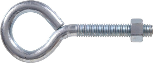 The Hillman Group 512 Eyebolts with Nuts, 5/32 x 1 5/8-Inch, 15-Pack, Zinc