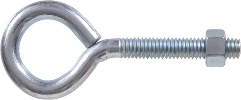 The Hillman Group 516 Eyebolts with Nuts, 8-Pack, 5/16 x 3 1/4-Inch, Zinc