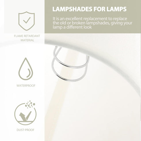 5.12 Inch OSALADI Clip-on Fabric Lampshade Small Cloth Lamp Shade for Table Lamps Floor Lamps Wall Lamps