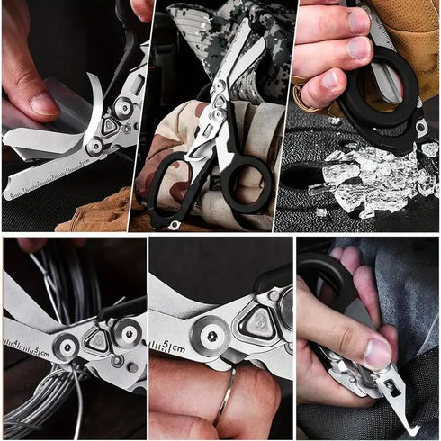 6-in-1 packaging trauma shears - emergency responders, outdoor emergencies, medical staff, and outdoor camping, Gift