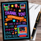 The Card Zoo Black Jump Bouncy Castle Personalized Childrens Birthday Party Thank You Cards