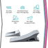 Decorative Rubber Door Stopper, Tall and Adjustable, Solid Stable Base, Easy to Move, Hanger Mounts