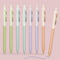 WRITECH Gel Pens Fine Point 0.5mm Blue Ink Silent Click Extra Fine, 8ct Non Bleed for Smooth Writing Journaling