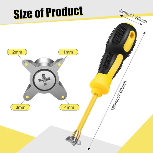 Zhengmy 4 in 1 Grout Removal Tool - Scraper Cleaning Remover Tool for Tile Caulking Cleaner