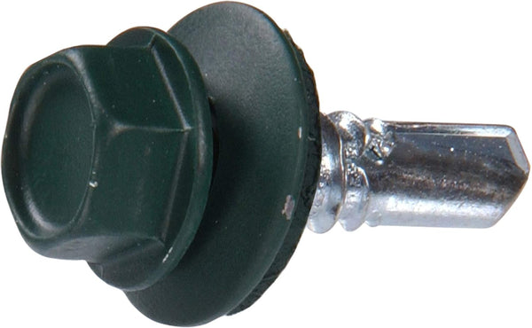 48052 14 X 7/8-Inch Green Painted Head Lap Stitch Screw, 1-Pound