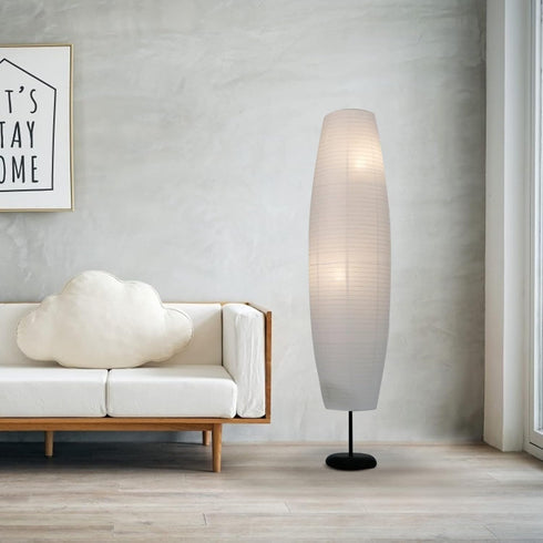 2pcs 110X32X32cm Uonlytech Paper Floor Lampshade Light Accents: Nordic Floor Lamp Shade Japanese Style Standing Lamps