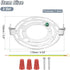 LUMLLSAJI 115mm (4.53") 2 Set Universal Light Fixture Mounting Bracket Kit, Light Crossbar Round Ceiling Plate