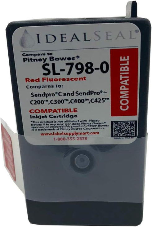 Postage Ink PB SL-798-0 Compatible Red Ink Cartridge for Postage Meter for Sendpro C200 C300 C400 C425
