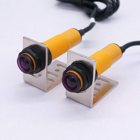 1 M18 6-36VDC 5M E3F-5DP1 Taiss/ Pair Photoelectric Sensor Infrared Ray Through-Beam Reflection Optical Photoelectric