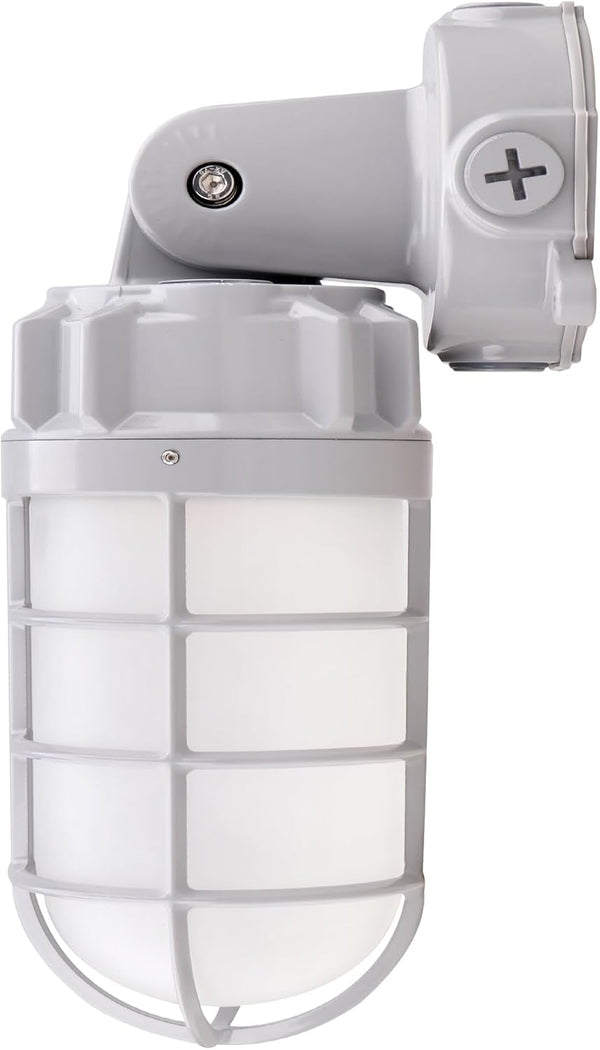 LED Vapor Tight Jelly Jar Light 21W, 5000K, Wall/Ceiling Mount Vapor-Proof LED,