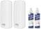 LOUKIN 2 Pack Magnetic Dry Erase Eraser with 3.4 fl oz Whiteboard Cleaner - For Classroom, Home, and Office Use