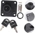2 Mailbox 19mm 32mm GLEAVI Zinc Alloy Office Files Cabinet Cam Lock with Keys, Black Cupboard Drawer Lock for Desk