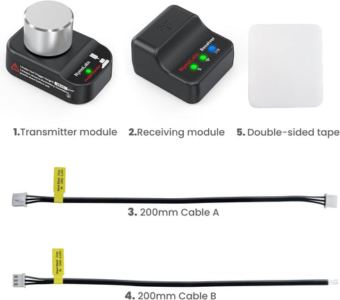 Setter 3-Pin 524V, Mach3 CNC Router Wireless Z-Axis Probe Tool DC Normally Open (NO), for CNC Router Engraving