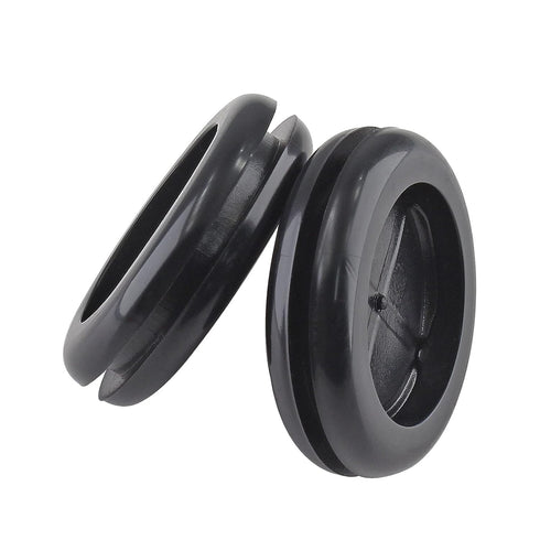 6 Pack Rubber Grommet, 2" Inside Diameter, 2-3/8" Drill Hole Firewall Plug for Wire Protection, Double Sided Round